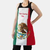 Mexikanische Flagge und Wappen mit einem goldenen  Schürze (InSitu)