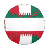 Mexikanische Flagge und Wappen Patriotisch Baseball (Rückseite)