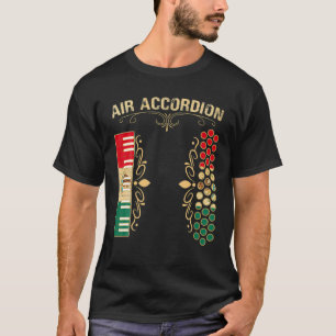 Mexikanische Flagge Vintage Air Accordion Für Late T-Shirt