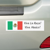 mexikanische Flagge, Viva La Raza! Viva Mexiko! Autoaufkleber (Auf Auto)
