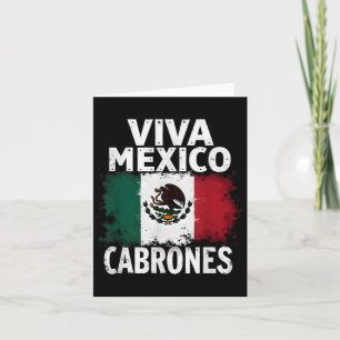 Mexikanische Flagge Viva Mexico Cabrones Karte