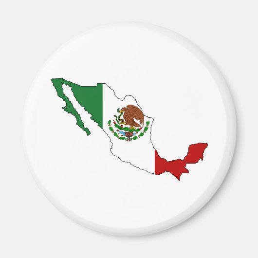 Mexikanische Flagge - Vollgröße Magnet (Vorne)