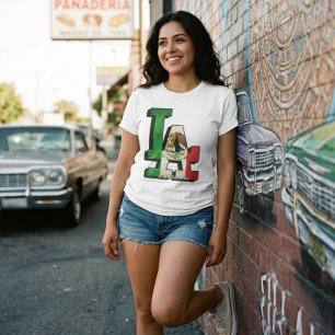 Mexikanische Flagge von Los Angeles T-Shirt