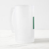 Mexikanische Flaggen-T - Shirts und Geschenke Mattglas Bierglas (Vorderseite Links)