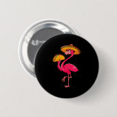 Mexikanische Flamingo-Tacos süße Cinco de Mayo-Fei Button (Vorne & Hinten)