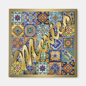 mexikanische Fliesen Magnet (Vorne)