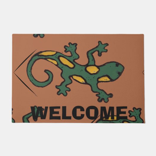 mexikanische Fliesenmatte im Gecko-Stil Fußmatte (Vorderseite)