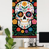 mexikanische Folk Art Design Floral&Geometric Must Poster (Heimbüro)