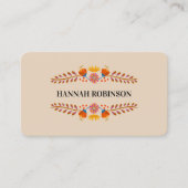 Mexikanische Folk-Blume - Erdung des QR-Codes Visitenkarte (Vorderseite)