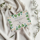 Mexikanische Folklorekunst farbenfrohe Blumenfeier Dankeskarte