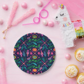 Mexikanische Folklorekunst - helle Farben Pappteller (Party)