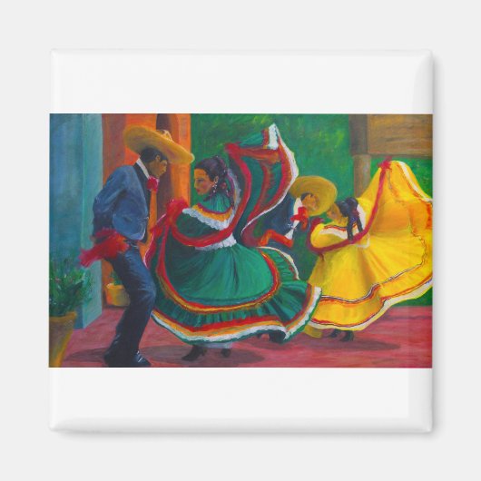 mexikanische Folklorico Ballett-Tänzer Magnet (Vorne)