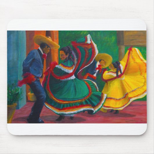 mexikanische Folklorico Ballett-Tänzer Mousepad (Vorne)