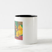 mexikanische Folklorico Ballett-Tänzer Zweifarbige Tasse (Mittel)