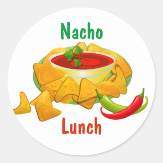 mexikanische Food Pun Nacho Lunch Aufkleber