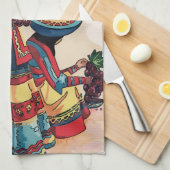 Mexikanische Frauen-Tile-Mural Geschirrtuch (Viertel Falte)