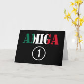 Mexikanische Freundinnen: UNO Amiga-Numero Karte (Gelbe Blume)