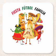 Mexikanische Fußball-Festa-Familienparty-Unterlage