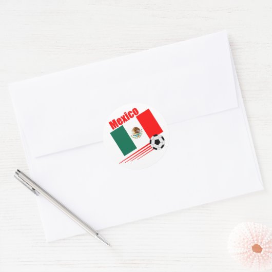 Mexikanische Fußballmannschaft Runder Aufkleber (Umschlag)