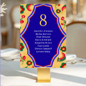 mexikanische gelbe Hochzeitssitze Tischnummer