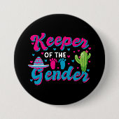 mexikanische Gender Reveal Cinco de Mayo Baby Show Button (Vorderseite)