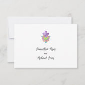 MEXIKANISCHE GESACRED HEARS RSVP CARD (Rückseite)