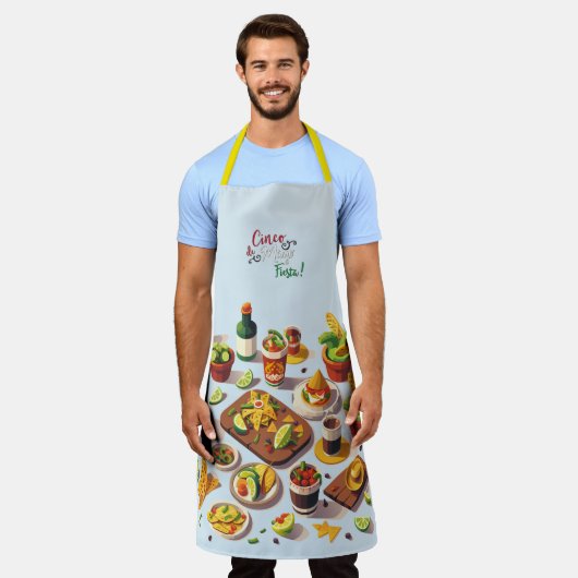 mexikanische Geschirr Schürze (Getragen)