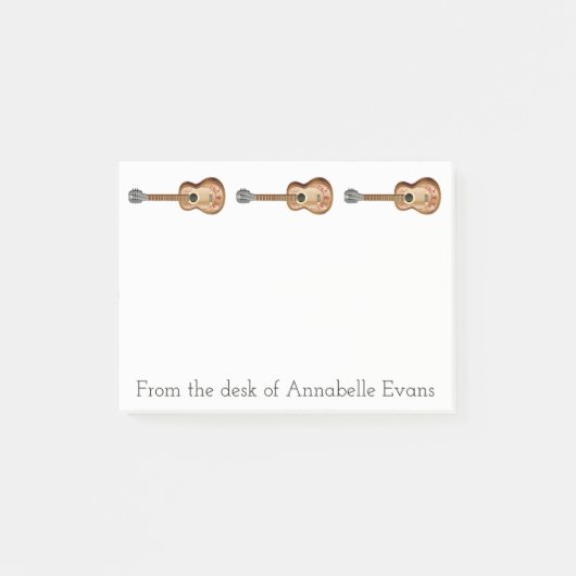 mexikanische Gitarren personalisieren Post-it Klebezettel (Vorderseite)