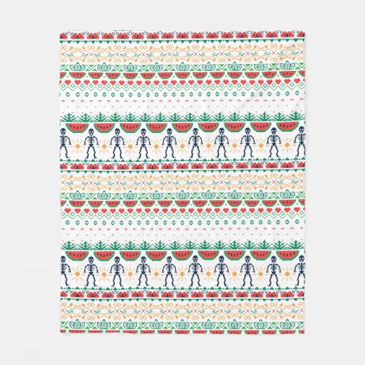 Mexikanische Grafik Frida Kahlos | Fleecedecke (Vorderseite)