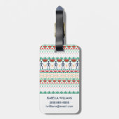 Mexikanische Grafik Frida Kahlos | Gepäckanhänger (Rückseite vertikal)