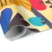 mexikanische Heritage Floral Print Geschenkpapier (Rolleneckpunkt)