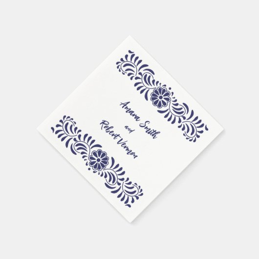 Mexikanische Hochzeit von Talavera Serviette (Ecke)