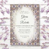 mexikanische Hochzeiten rustikale Muster im Hacien Einladung