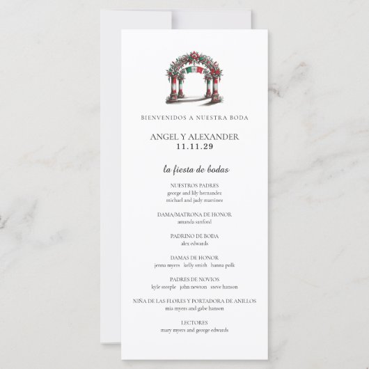 Mexikanische Hochzeitsfeier (Vorderseite)