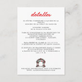 Mexikanische Hochzeitsfeier Begleitkarte (Vorderseite)