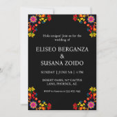 Mexikanische Hochzeitsfeier Einladung (Vorderseite)