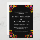 Mexikanische Hochzeitsfeier Einladung (Vorne/Hinten)