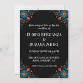 Mexikanische Hochzeitsfeier Einladung (Vorderseite)