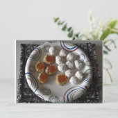 Mexikanische Hochzeitskekse Einladung (Stehend Vorderseite)