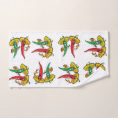 Mexikanische Hot Paprikaschoten Badezimmer Handtuc Badhandtuch Set (Handtuch)