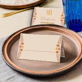 Mexikanische Hübsche Folklorekunst Personalisiert Platzkarte