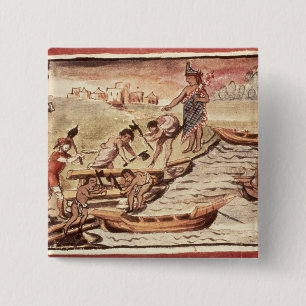 Mexikanische indische Bootsbauer Button