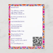 Mexikanische Kacheln rosa Budget Hochzeit laden al (Rückseite)