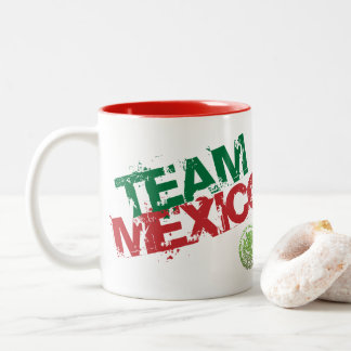 Mexikanische Kaffee-Tasse - Taza de Cafe Mexicano Zweifarbige Tasse