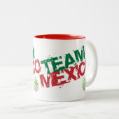 Mexikanische Kaffee-Tasse - Taza de Cafe Mexicano Zweifarbige Tasse (VorderseiteRechts)