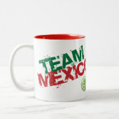 Mexikanische Kaffee-Tasse - Taza de Cafe Mexicano Zweifarbige Tasse (Links)
