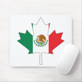 Mexikanische kanadische Flagge Mousepad (Mit Mouse)