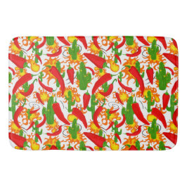 Mexikanische Kinder und Flammen Badematte