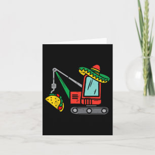 Mexikanische Kran Tacos Jungen Cinco De Mayo Fiest Karte