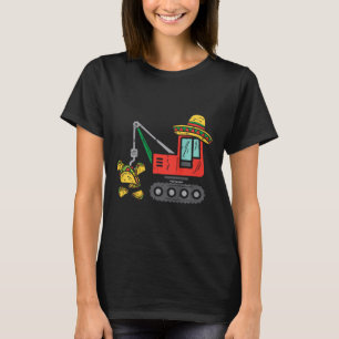 Mexikanische Kranich-Tacos für Kinder Jungen Cinco T-Shirt